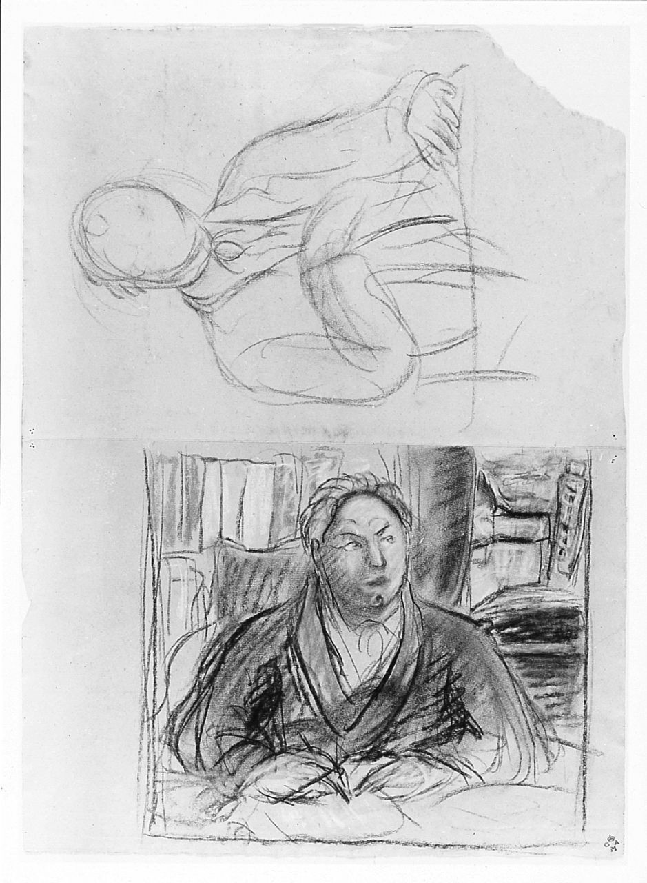 ritratto (r.), ritratto (v.) (disegno) di Chaplin Elisabeth (sec. XX)