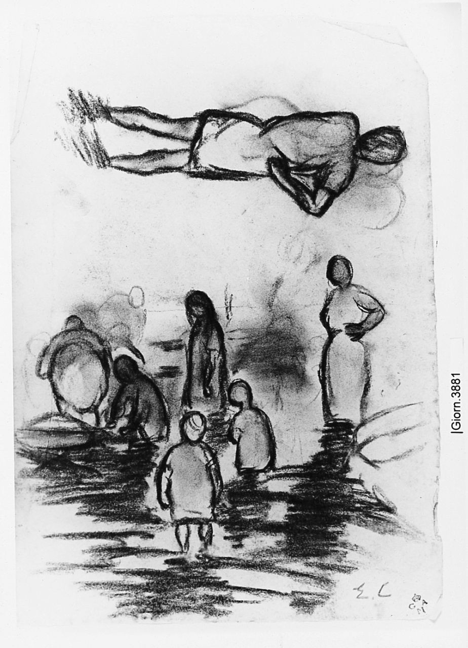 bagnanti (disegno) di Chaplin Elisabeth (sec. XX)