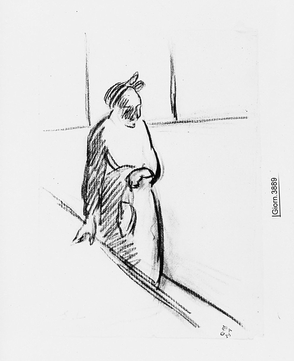 figura femminile (disegno) di Chaplin Elisabeth (sec. XX)