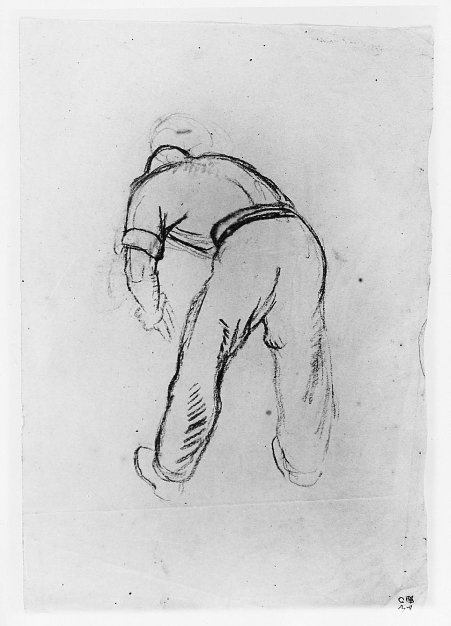 figura maschile (disegno) di Chaplin Elisabeth (sec. XX)