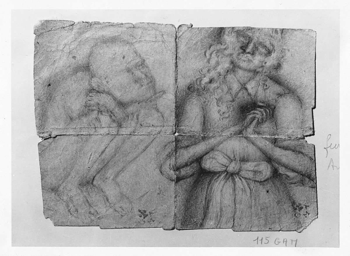 figure maschili e femminili (disegno) di Boncinelli Evaristo (sec. XX)