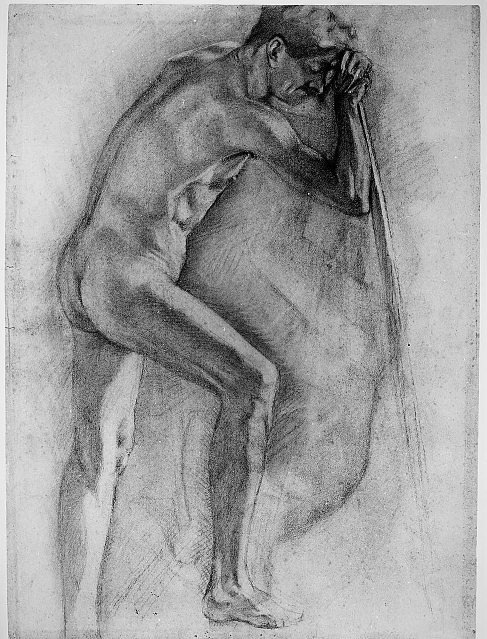 figura maschile (r.), figura maschile (v.) (disegno) di Boncinelli Evaristo (sec. XX)