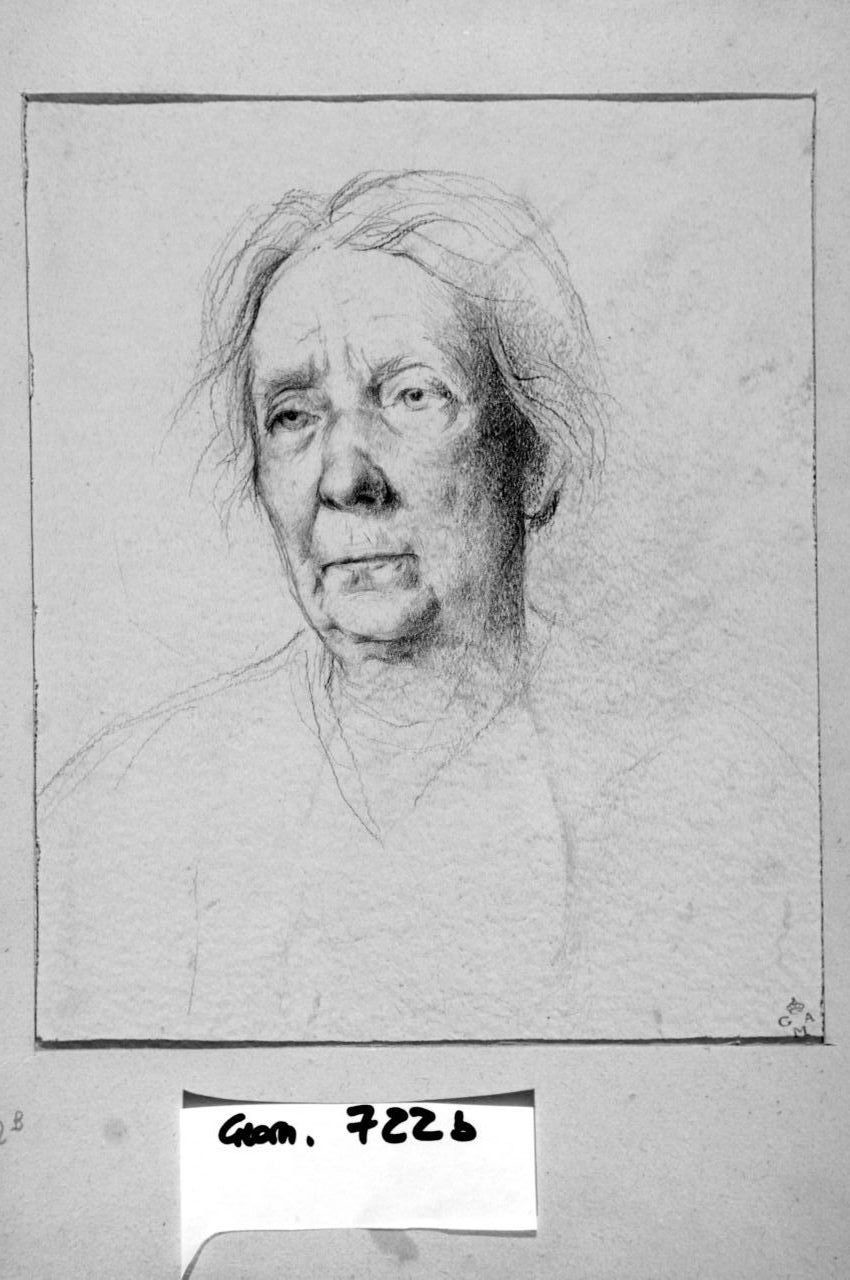 ritratto di donna (disegno) di Calosi Laura (sec. XX)