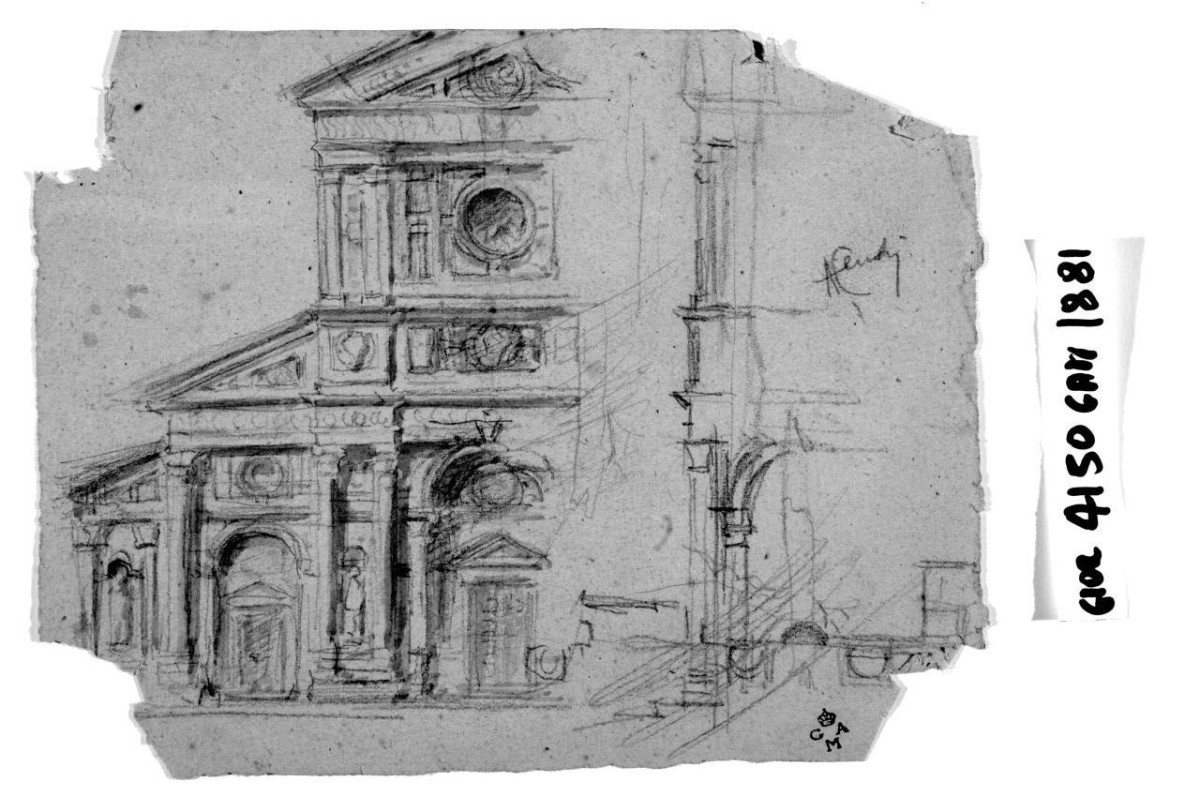 disegno geometrico (disegno) di Cecchi Adriano (sec. XX)
