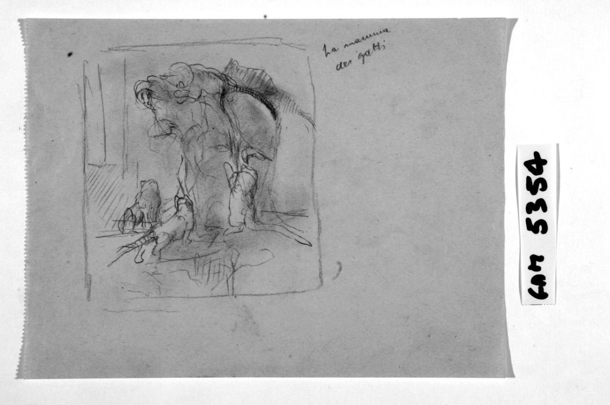 animali (disegno) di Carlini Spartaco (sec. XX)