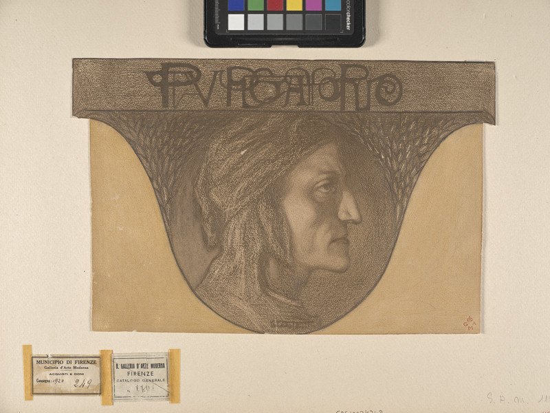 Dante Alighieri (disegno) di Costetti Giovanni (prima metà sec. XX)