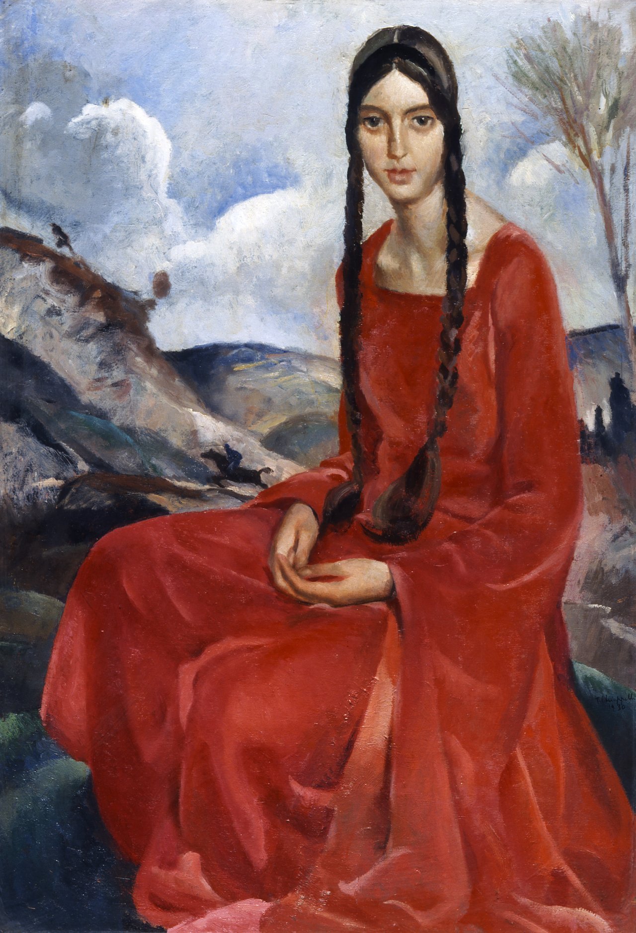 ritratto di Camilla Roatta (dipinto) di Chiappelli Francesco (sec. XX)
