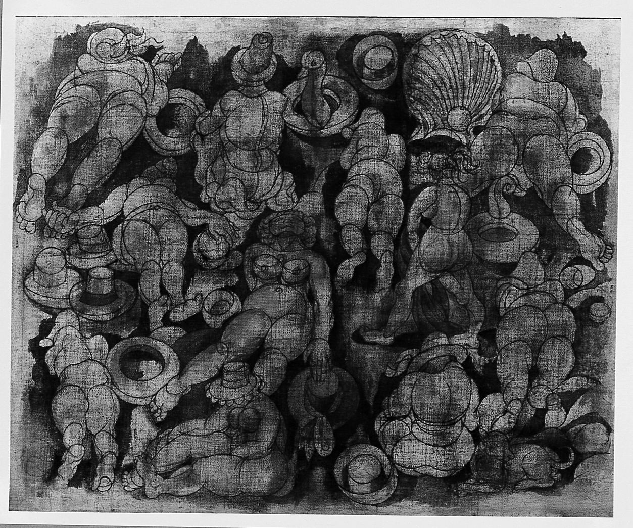 Bambocciata, figure (dipinto) di De Witt Antonio Paolo (sec. XX)