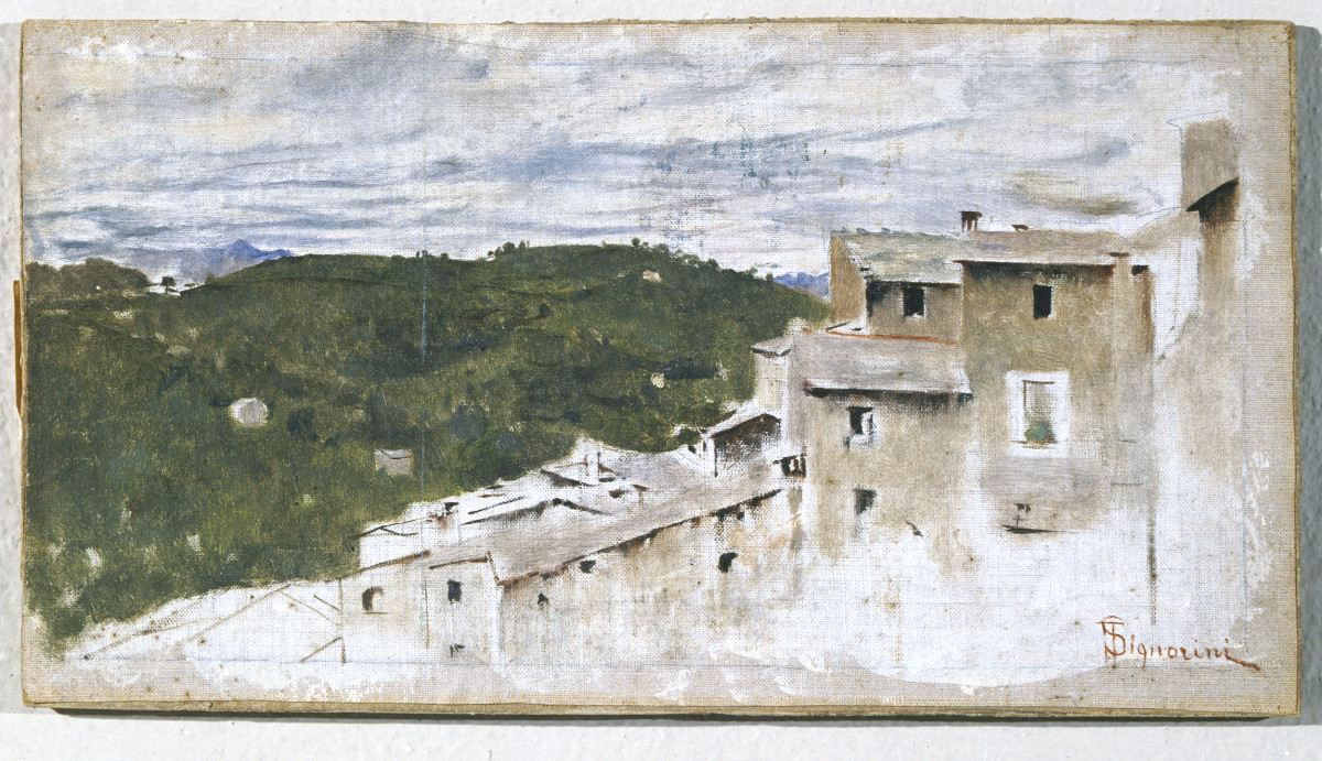 Arcola (Lunigiana) (dipinto) di Signorini Telemaco (sec. XIX)