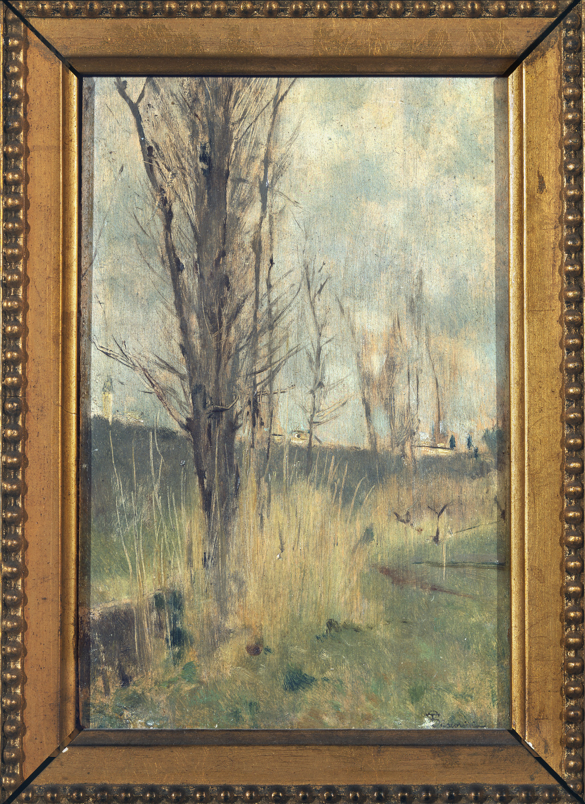 paesaggio con alberi (dipinto) di Signorini Telemaco (sec. XIX)