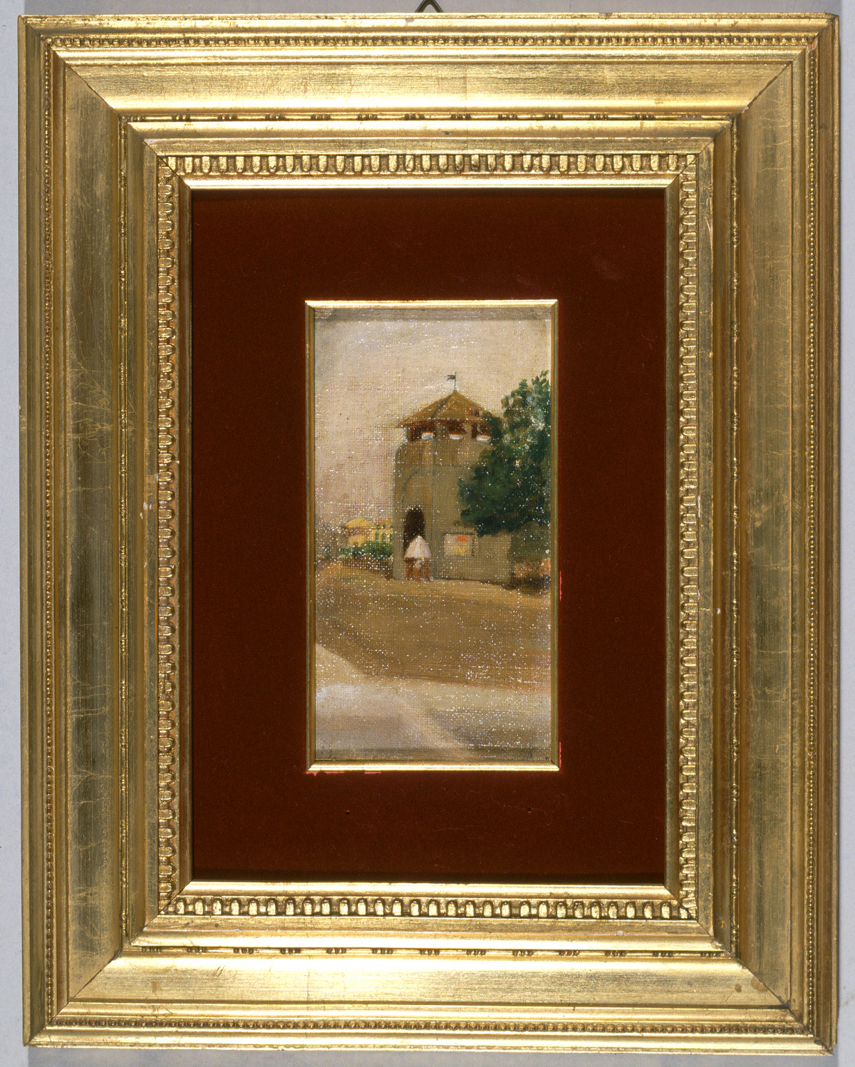 Porta al Prato, veduta di Porta al Prato a Firenze (dipinto) di Signorini Telemaco (attribuito) (sec. XIX)