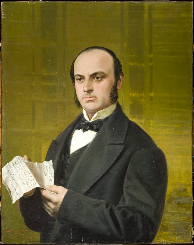 ritratto del signor Civilini (dipinto) di Vinea Francesco (sec. XIX)