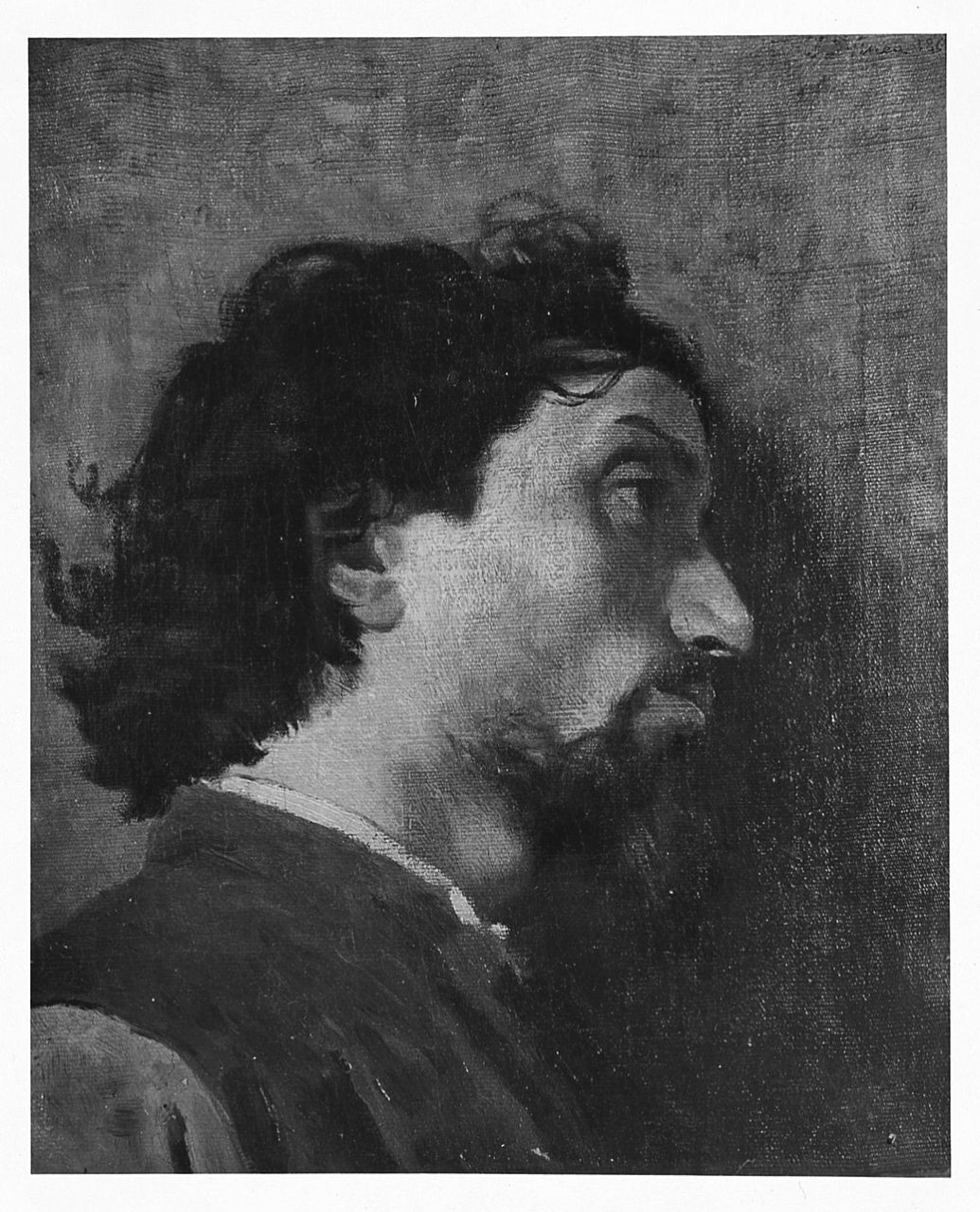 ritratto d'uomo (dipinto) di Vinea Francesco (sec. XIX)