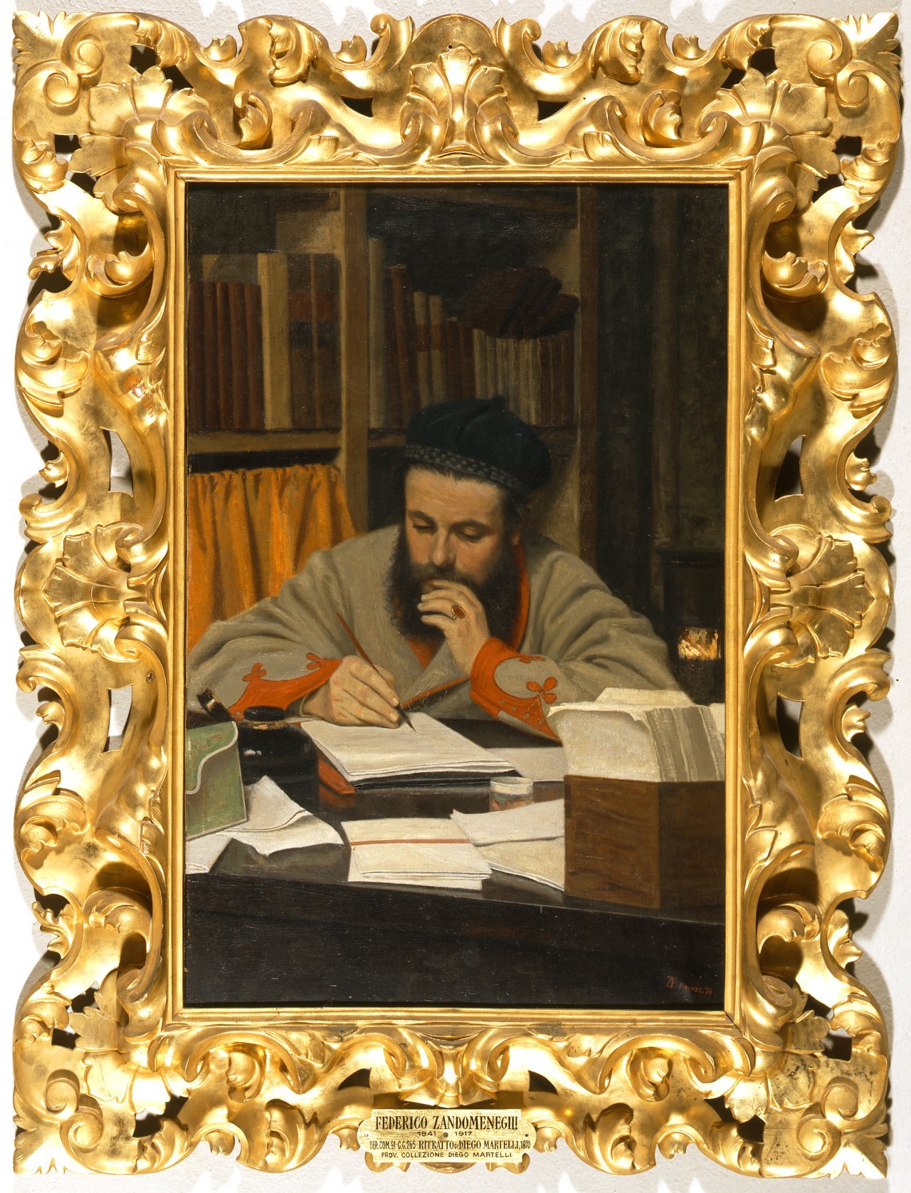ritratto di Diego Martelli (dipinto) di Zandomeneghi Federico (sec. XIX)