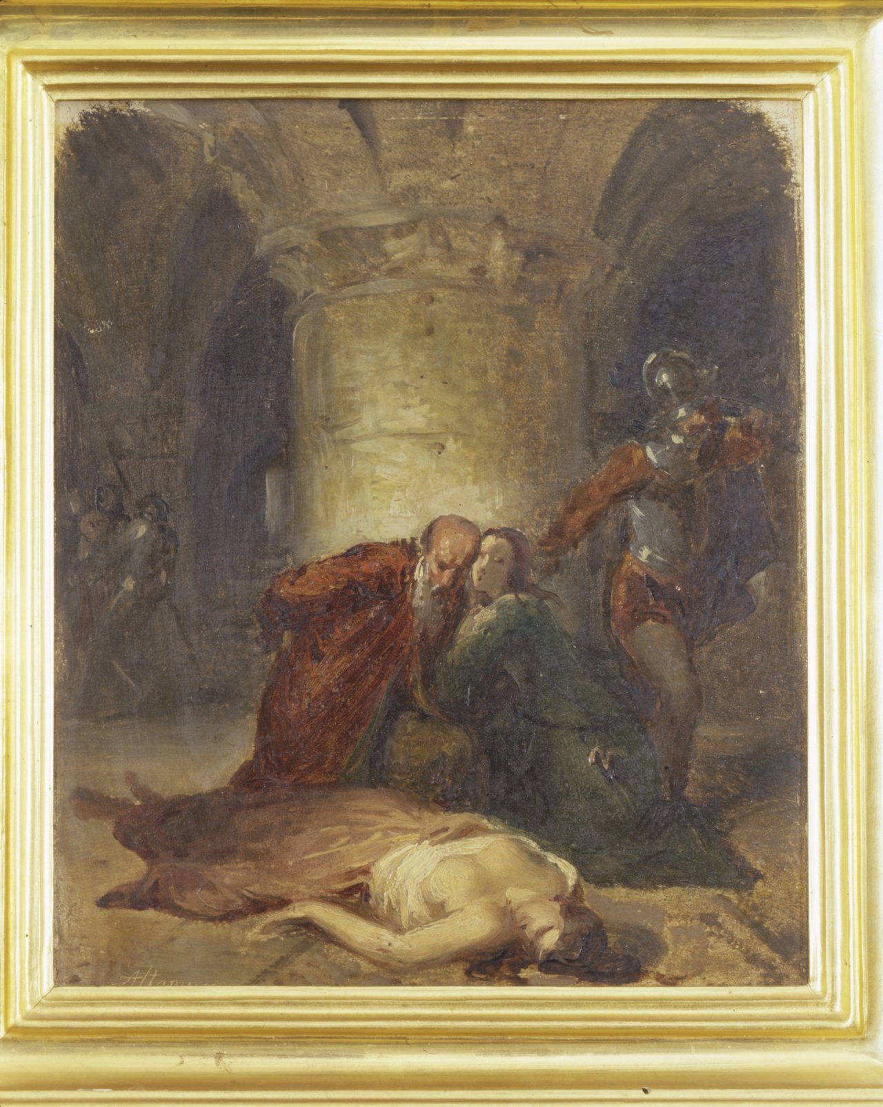 episodio dell'assedio di Roma sotto Clemente VII (dipinto) di Altamura Francesco Saverio (seconda metà sec. XIX)