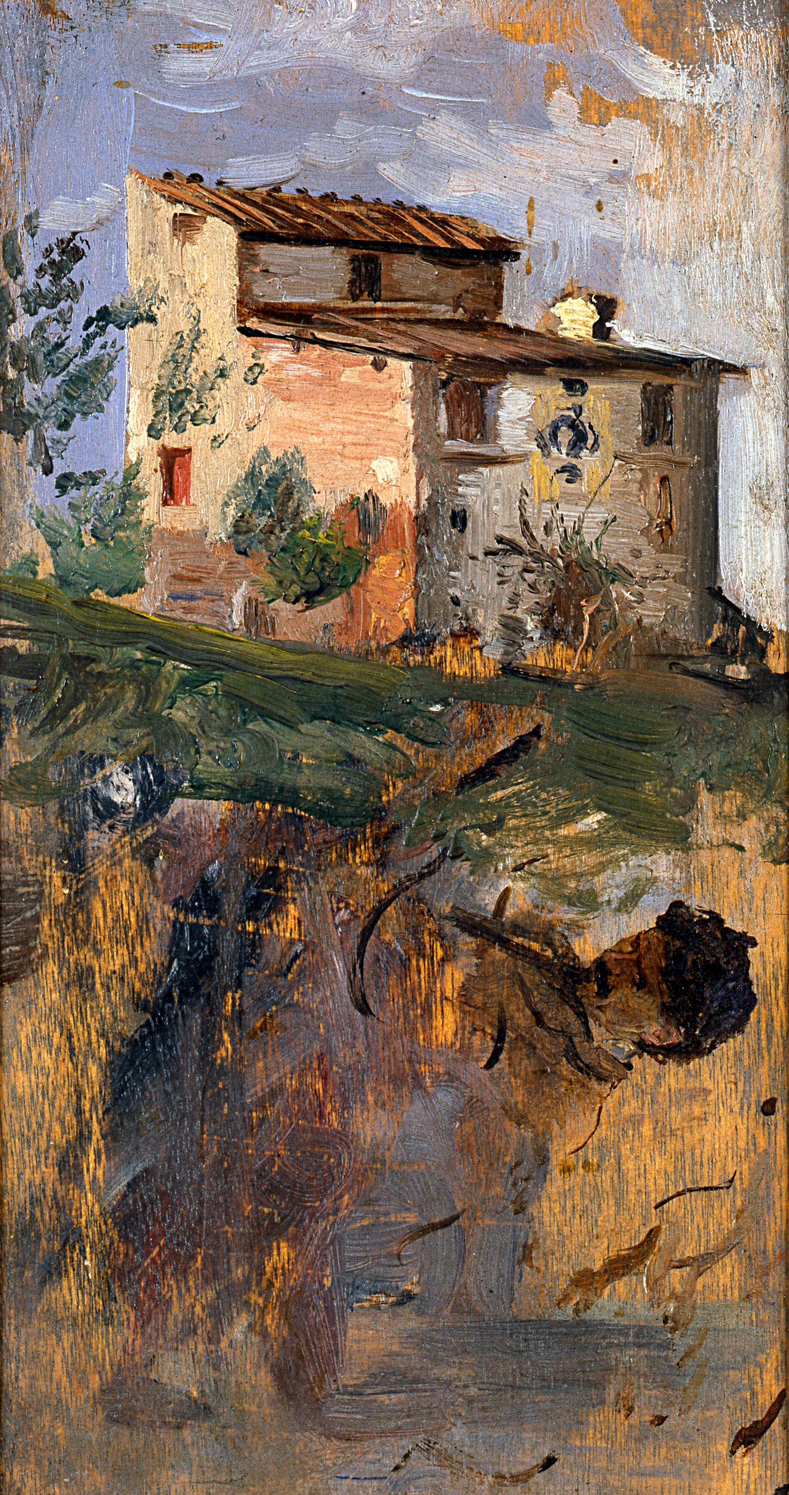 paesaggio (dipinto) di Banti Cristiano (seconda metà sec. XIX)