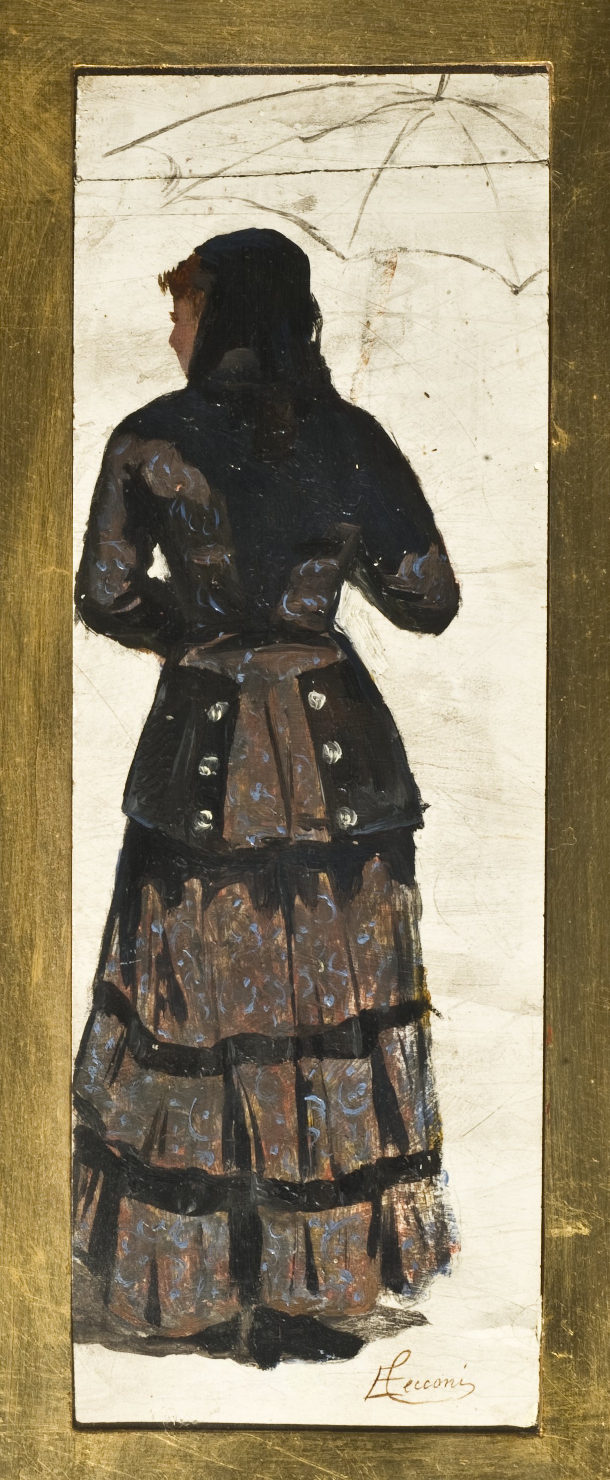 figura femminile (dipinto) di Cecconi Eugenio (sec. XIX)