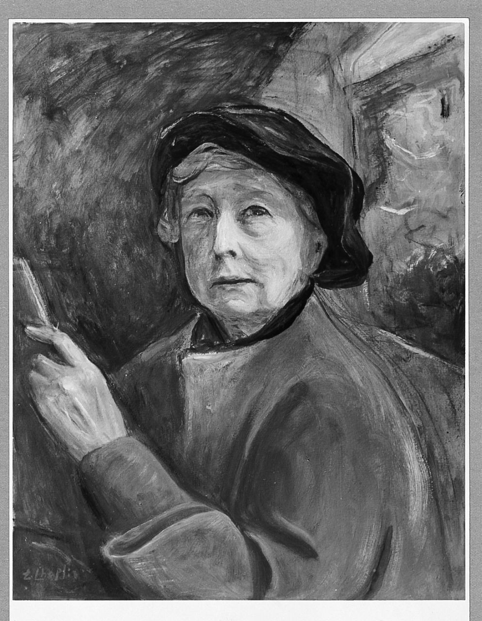 autoritratto di Elisabeth Chaplin (dipinto) di Chaplin Elisabeth (sec. XX)