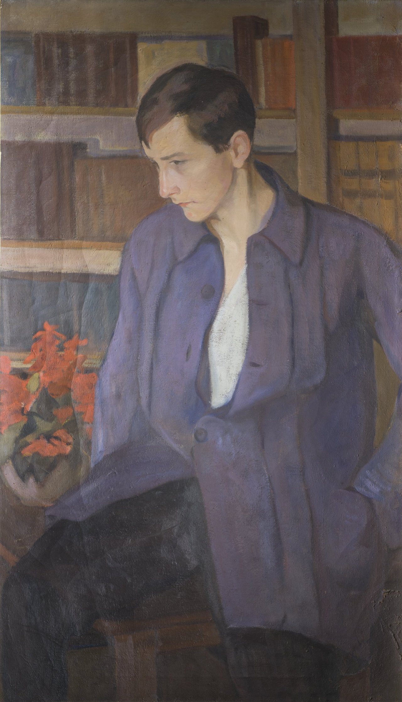 ritratto del fratello, ritratto di giovane (dipinto) di Chaplin Elisabeth (sec. XX)