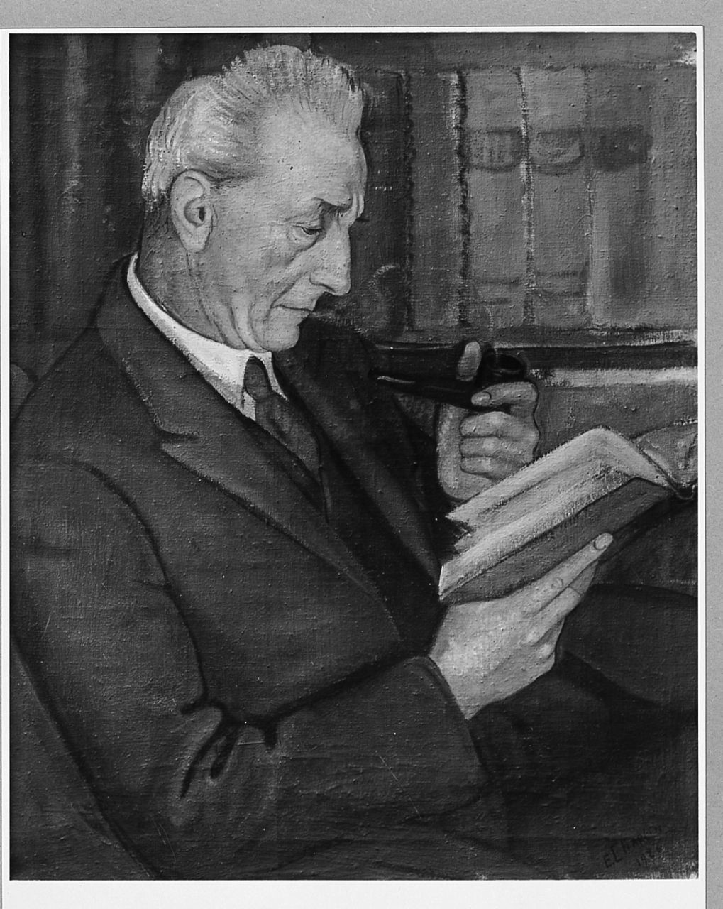 ritratto del padre, ritratto d'uomo (dipinto) di Chaplin Elisabeth (sec. XX)
