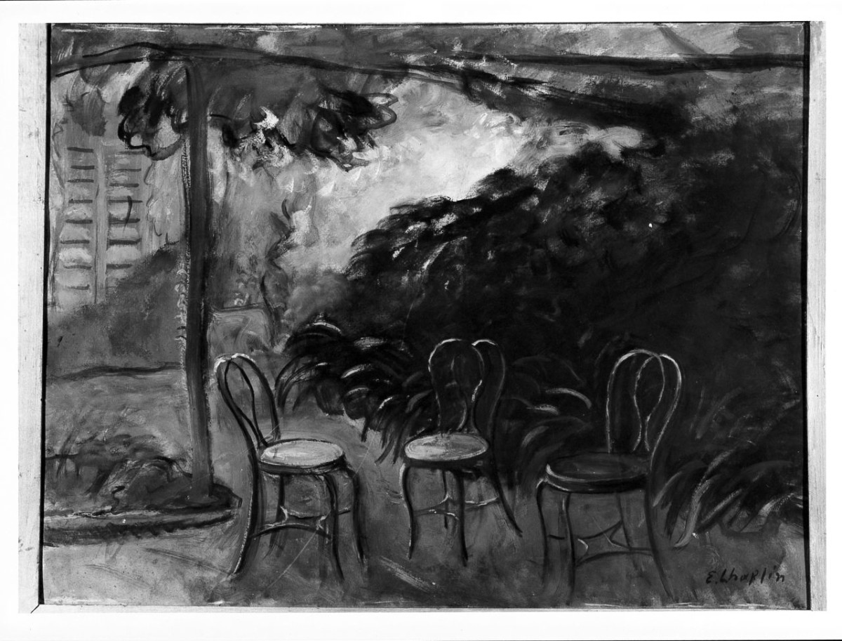 Il berceau, giardino (dipinto) di Chaplin Elisabeth (sec. XX)