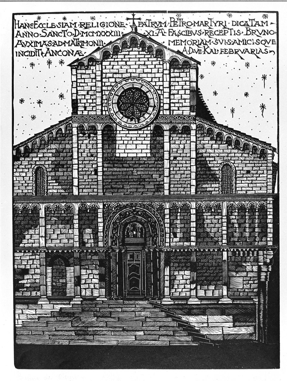 architettura (stampa) di Bruno da Osimo (sec. XX)