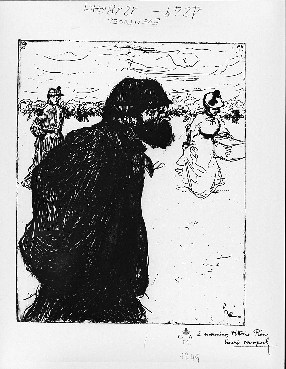 figure (stampa) di Evenepoel Henri Jacques-Edouard (sec. XIX)