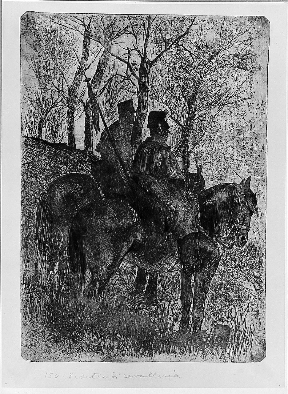 figure maschili (stampa) di Fattori Giovanni (sec. XX)