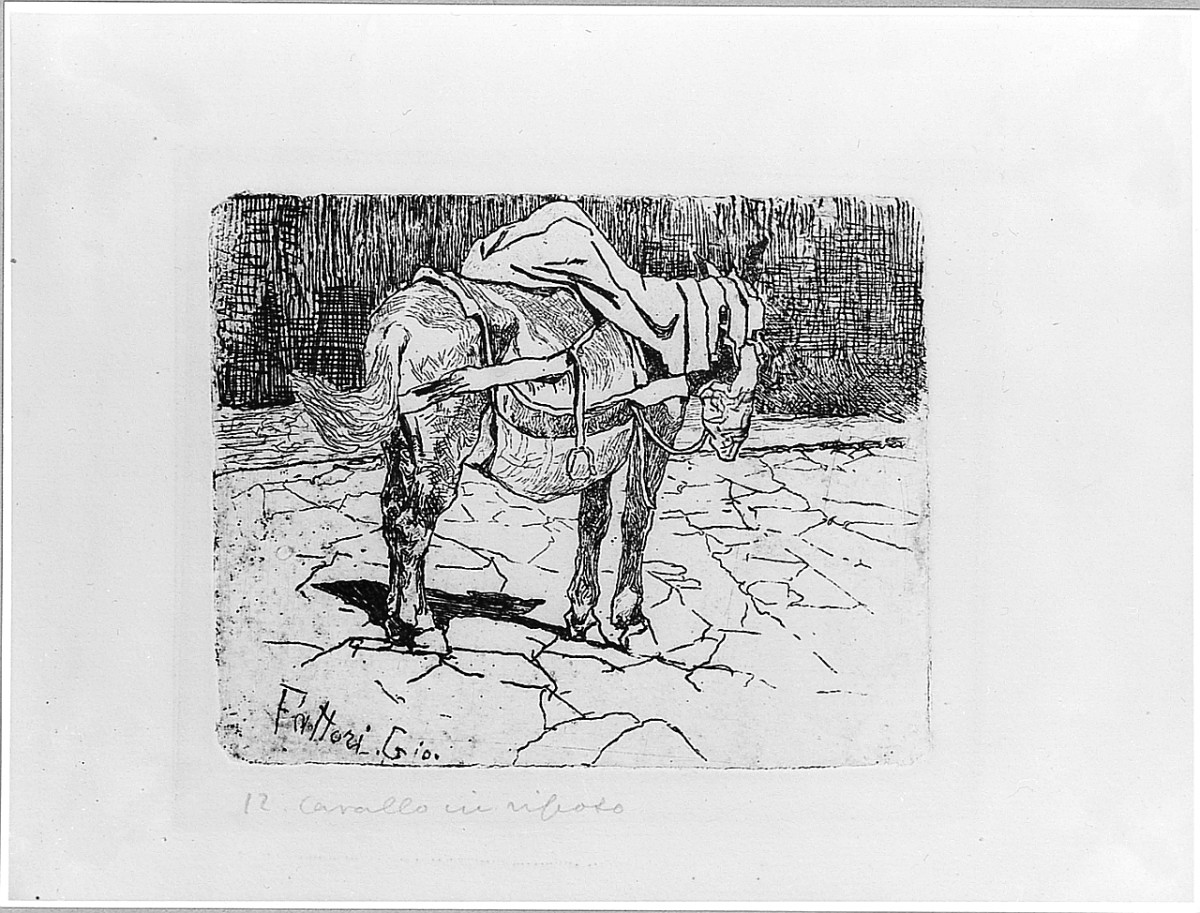 animali (stampa) di Fattori Giovanni (sec. XX)