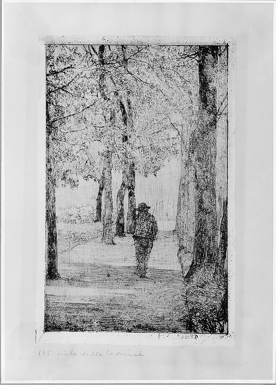 paesaggio (stampa) di Fattori Giovanni (sec. XX)