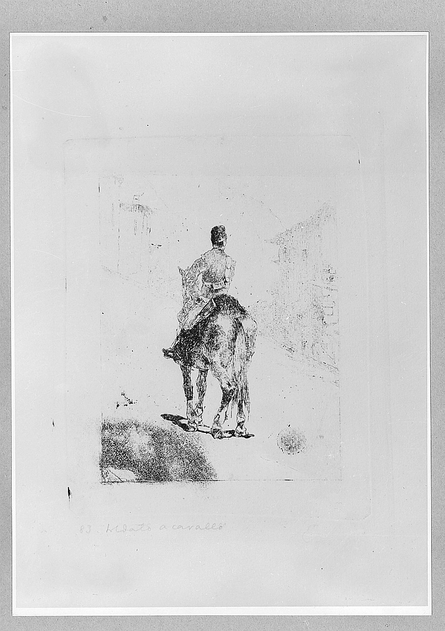 figura maschile (stampa) di Fattori Giovanni (sec. XIX)