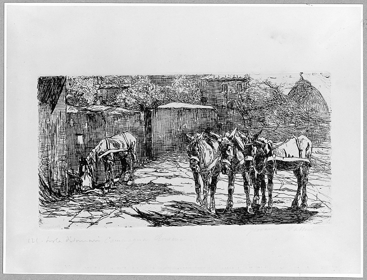 animali (stampa) di Fattori Giovanni (sec. XIX)