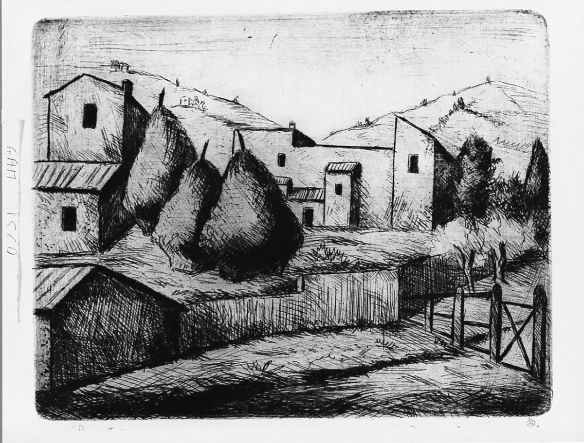 paesaggio (stampa) di Pucci Roberto (secondo quarto sec. XX)