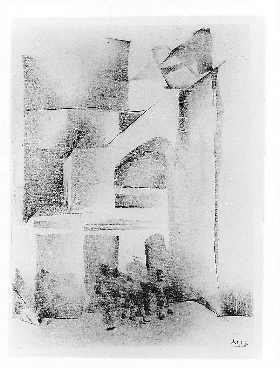 paesaggio (stampa) di Levi Alis (sec. XX)