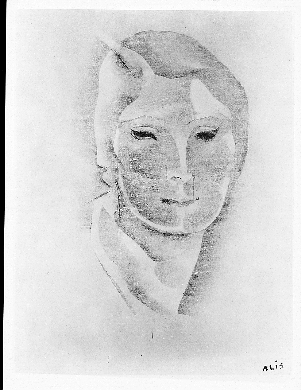 ritratto di donna (stampa) di Levi Alis (sec. XX)