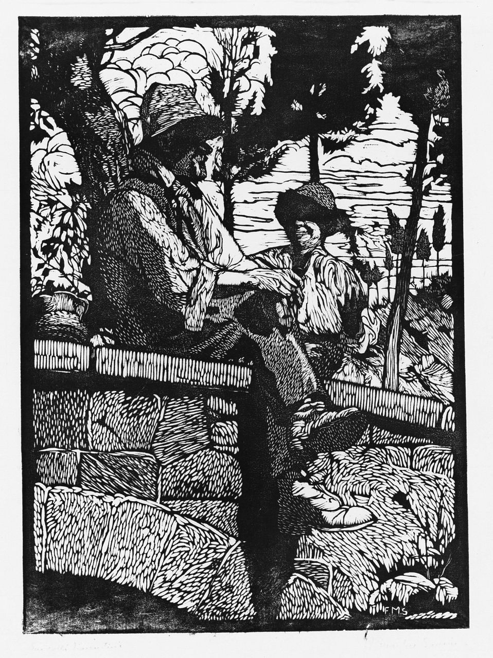 figure maschili (stampa) di Marfori Savini Filippo (sec. XX)