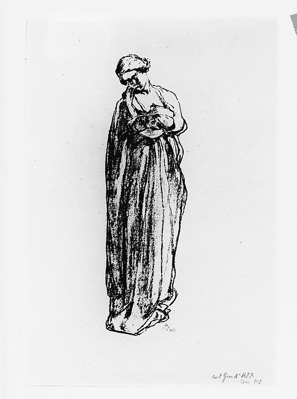 figura femminile (stampa) di Graziosi Giuseppe (sec. XX)