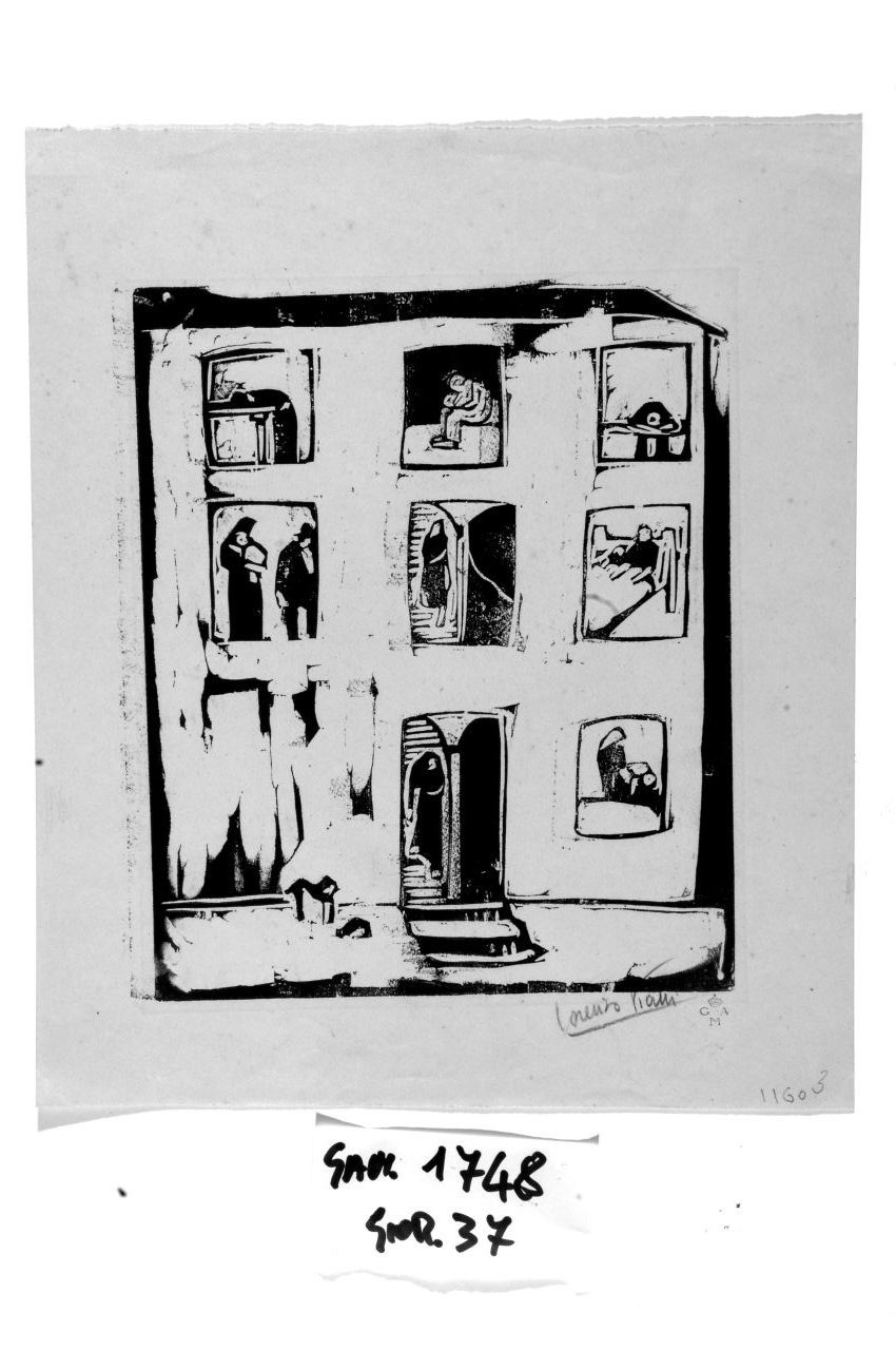 paesaggio (stampa) di Viani Lorenzo (sec. XX)