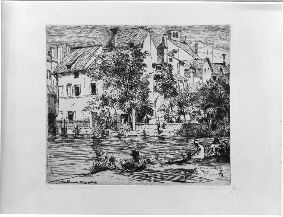 paesaggio (stampa) di Barriviera Bianchi Lino (sec. XX)