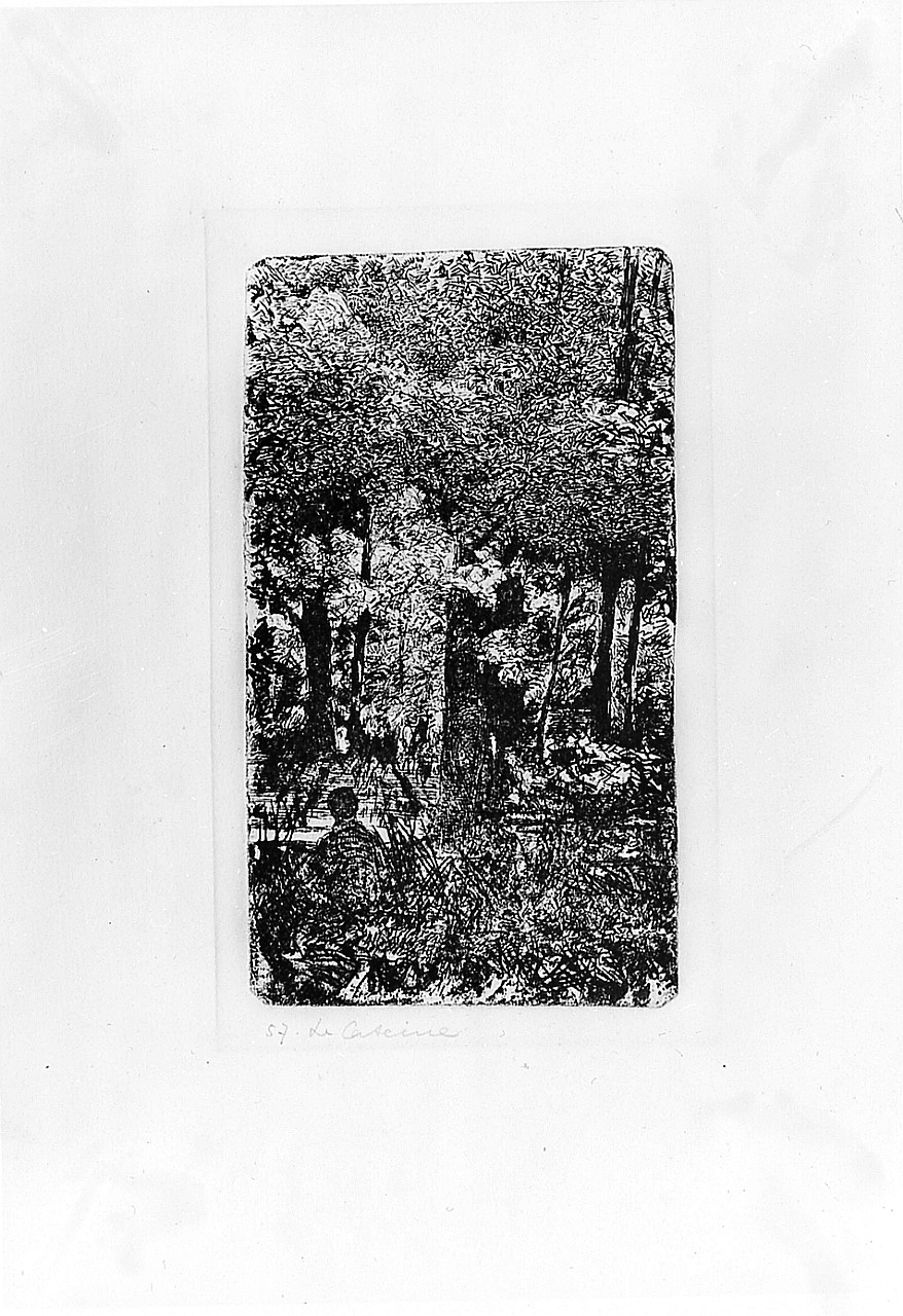 paesaggio (stampa) di Fattori Giovanni (sec. XX)