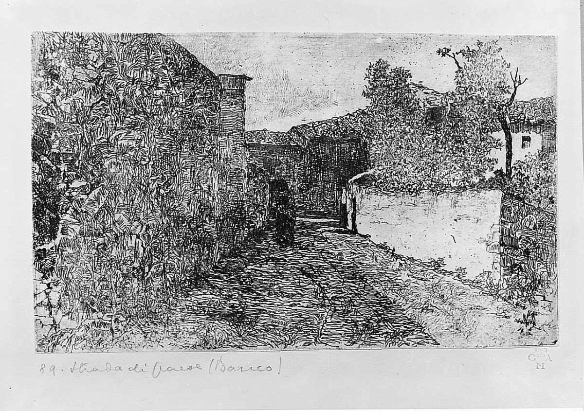 paesaggio (stampa) di Fattori Giovanni (sec. XX)