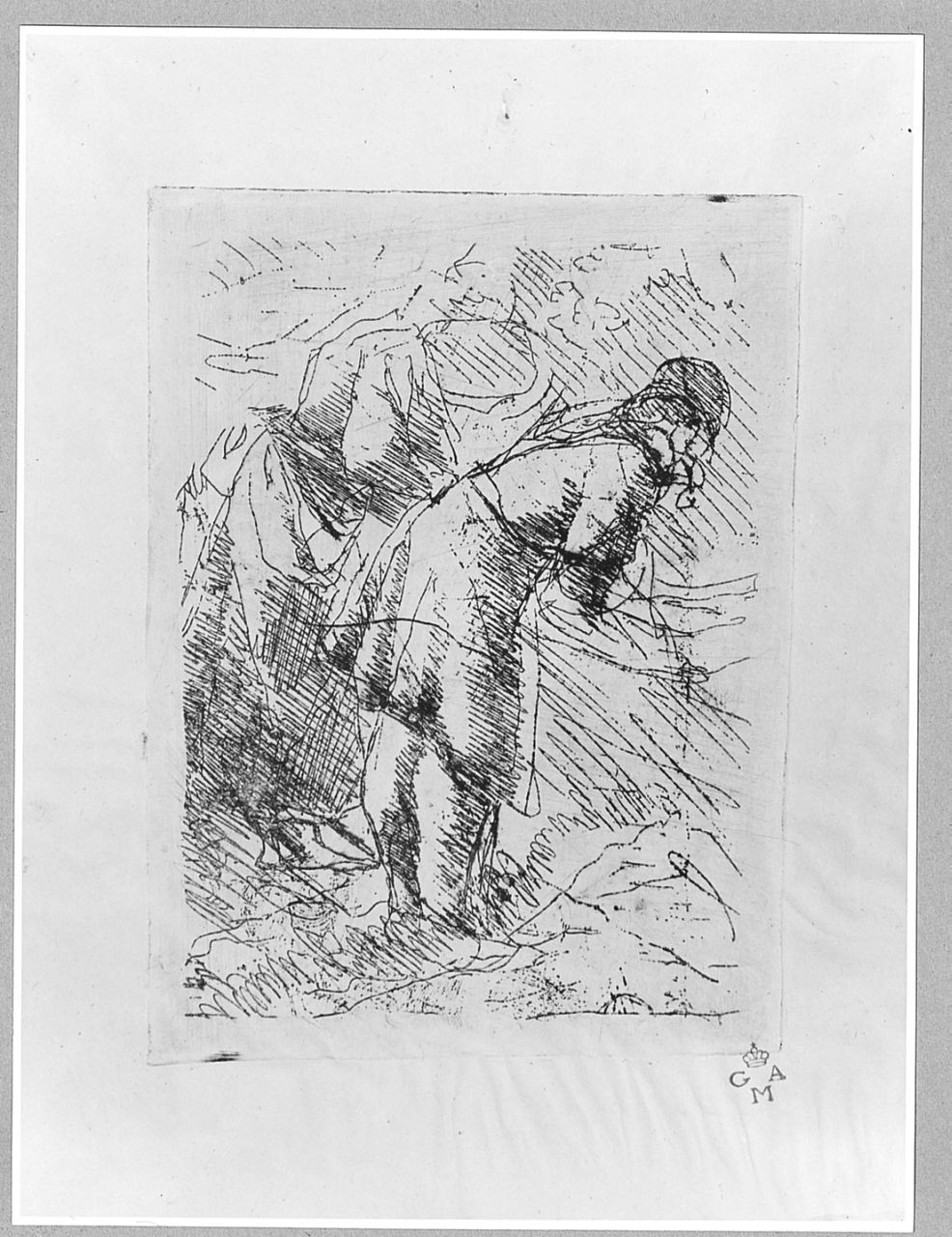 figura femminile (stampa) di Bartolini Luigi (sec. XX)