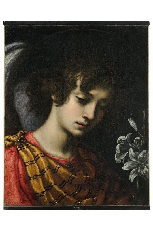 Angelo annunciante (dipinto) di Curradi Francesco (attribuito) (primo quarto sec. XVII)