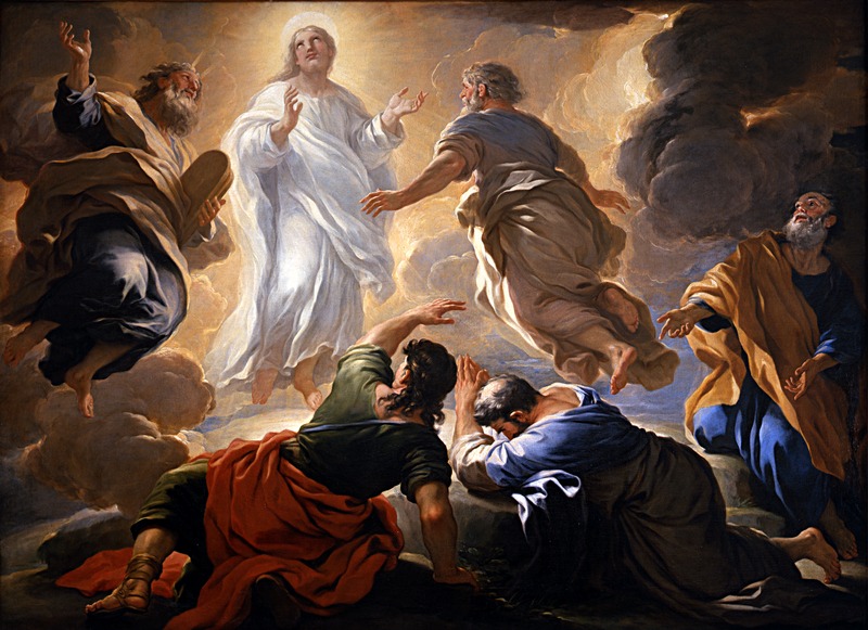 Trasfigurazione di Cristo sul Monte Tabor (dipinto) di Giordano Luca (sec. XVIII)