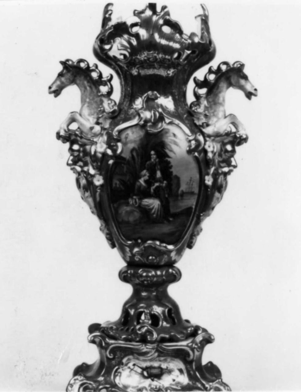 vaso - manifattura di Limoges (sec. XIX)