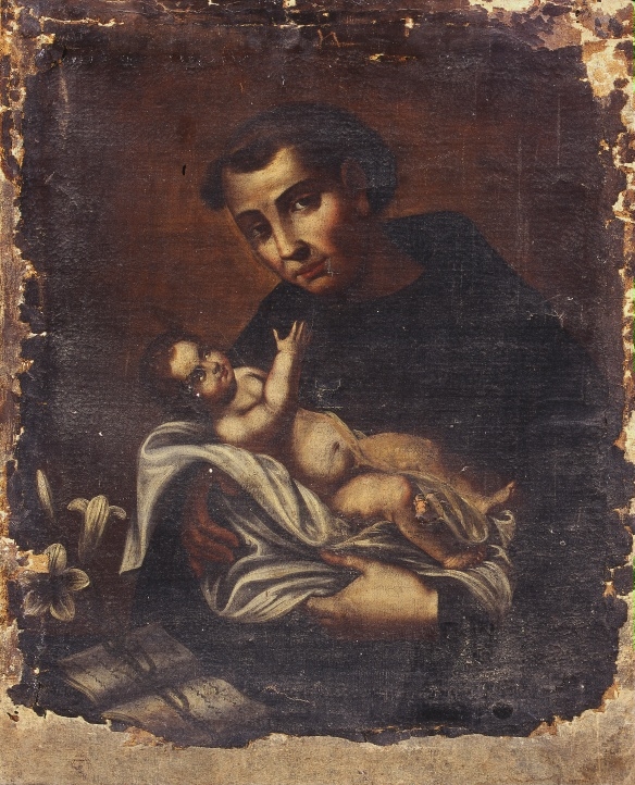 Sant'Antonio da Padova con Gesù Bambino (dipinto) - ambito italiano (XVII)