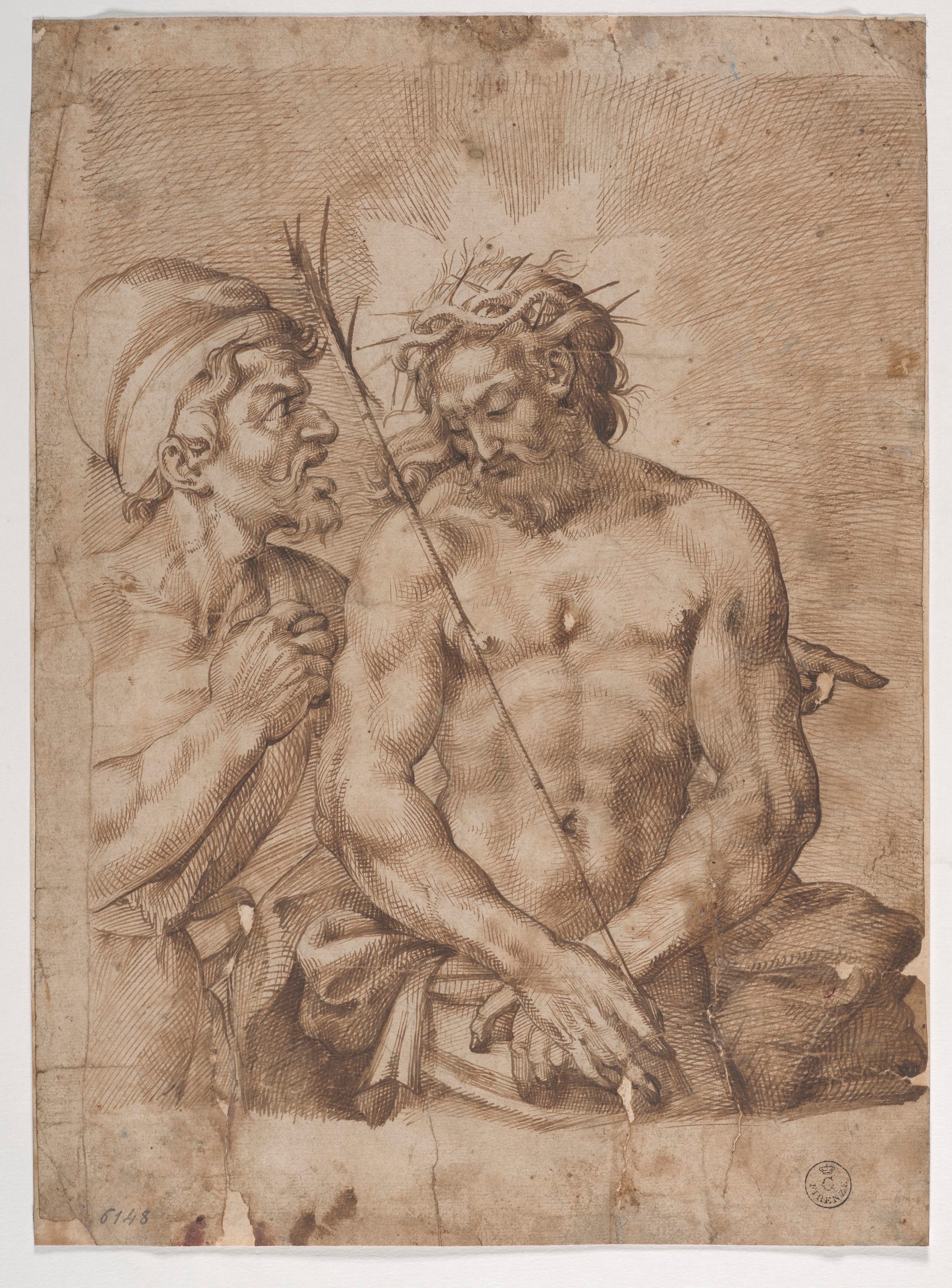 Ecce Homo (disegno) di Passarotti Bartolomeo (seconda metà XVI)