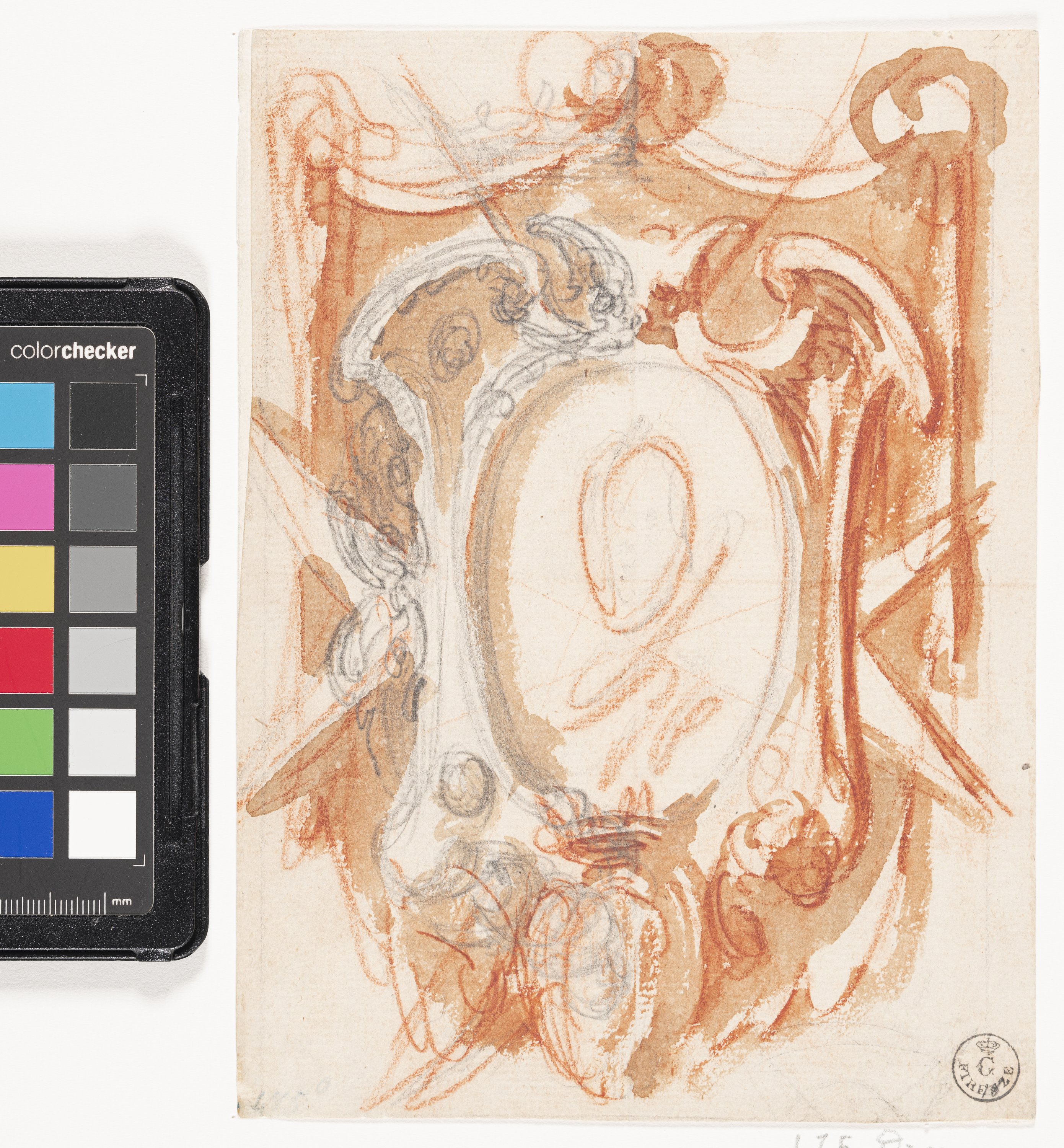 Cornice per il ritratto di Cosimo II (disegno) di Callot Jacques (XVII)