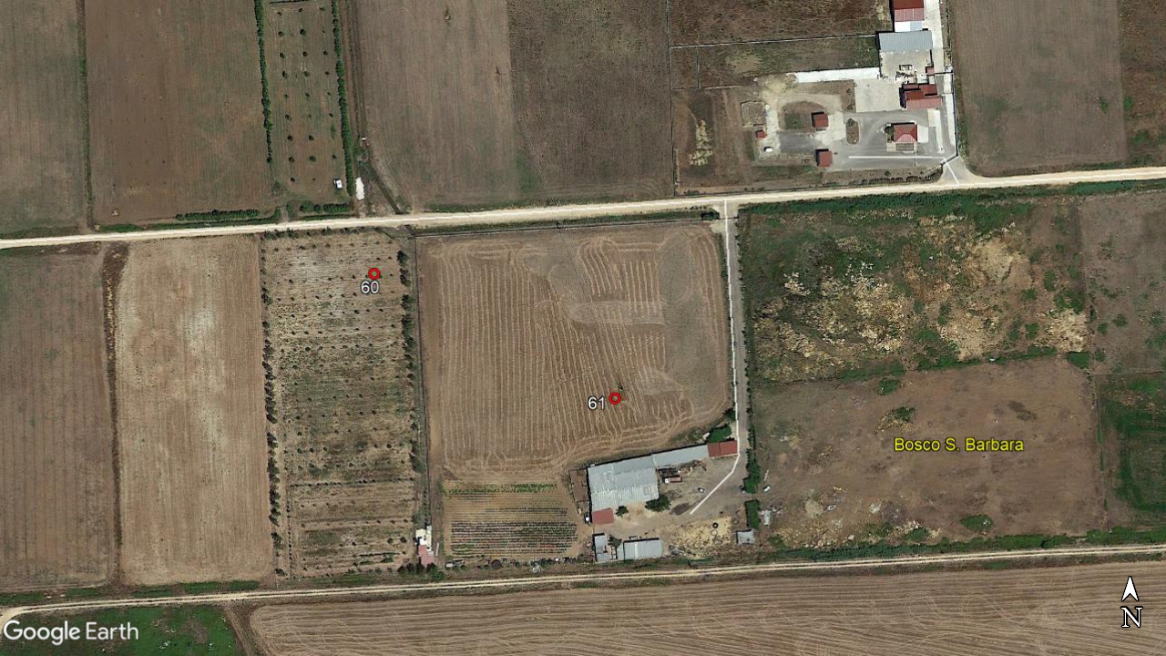 Isola di Capo Rizzuto, progetto NATO 1989, sito n. 60 (area di materiale mobile, area di frammenti fittili) - Isola di Capo Rizzuto (KR)  (Età arcaica-età classica)