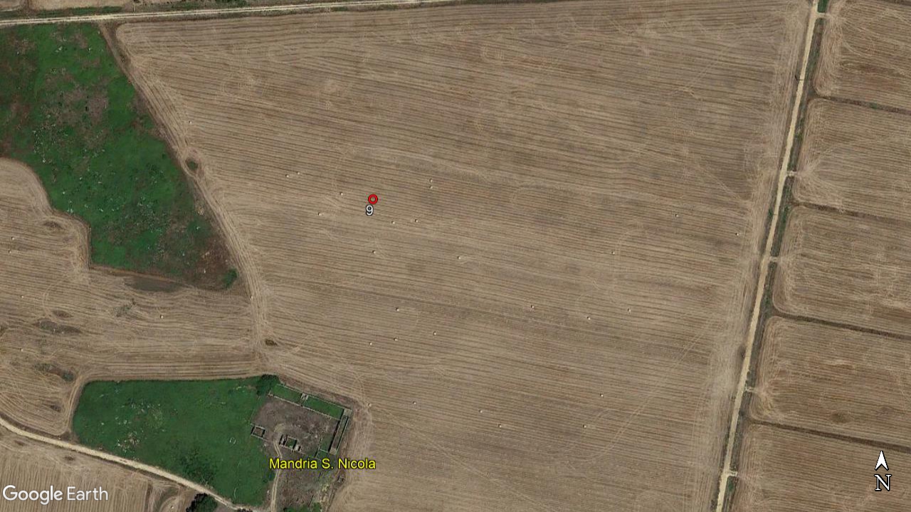 Isola di Capo Rizzuto, progetto NATO 1989, sito n. 9 (area di materiale mobile, area di frammenti fittili) - Isola di Capo Rizzuto (KR)  (Età arcaica/età post medievale)